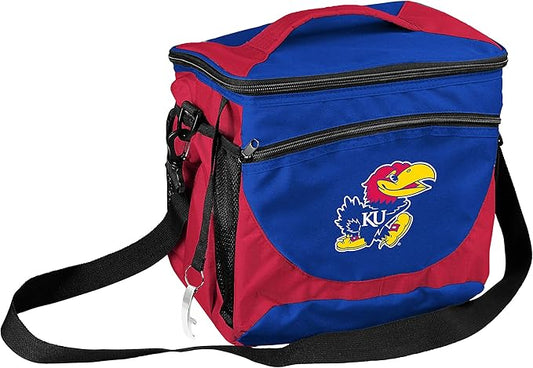 Logo Brands NCAA Unisex Adult 24-Can Cooler with Bottle Opener and Front Dry Storage Pocket, One Size, Multicolor