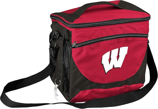 Logo Brands NCAA Unisex Adult 24-Can Cooler with Bottle Opener and Front Dry Storage Pocket, One Size, Multicolor