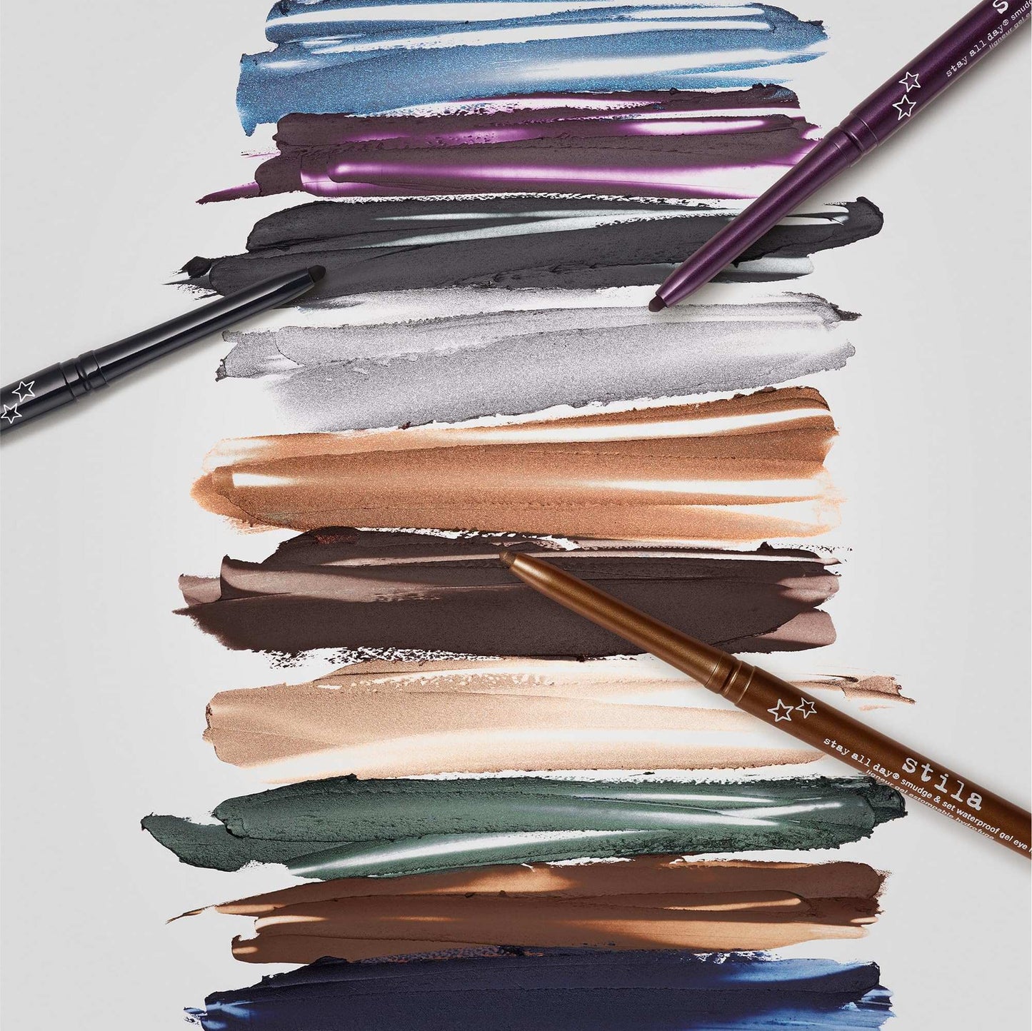 stila Stay All Day Smudge & Set Waterproof Gel Eye Liner | Waterline-Safe, Long-Lasting Color Wear, Smooth Glide Eyeliner Pencil or Eyeshadow Vivid Sapphire