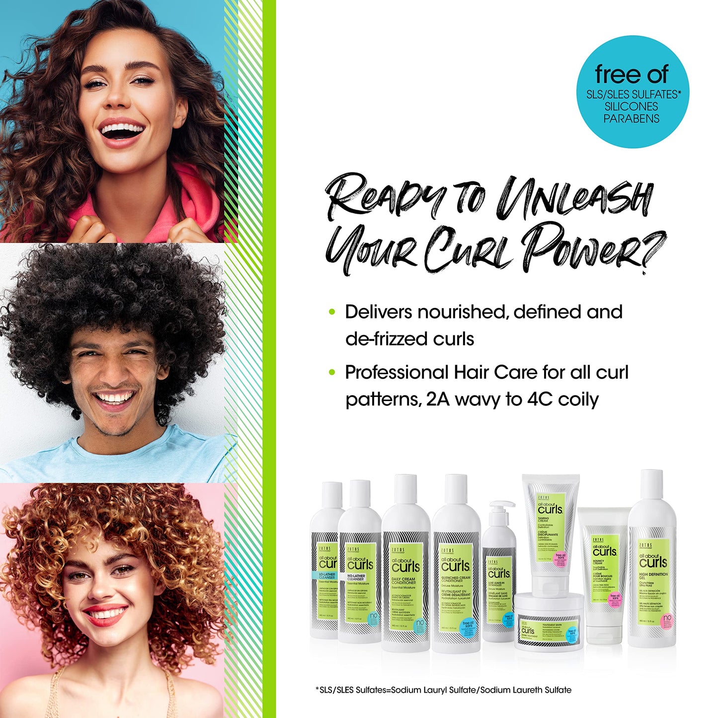 ALL ABOUT CURLS Luxe Leave-In Detangler | For Curly Hair Styling | Detangle, Moisturize, De-Frizz | Reduce Frizz & Softens | Deluxe Moisture | Vegan & Cruelty Free | Sulfate & Paraben Free | 7.5 Fl Oz