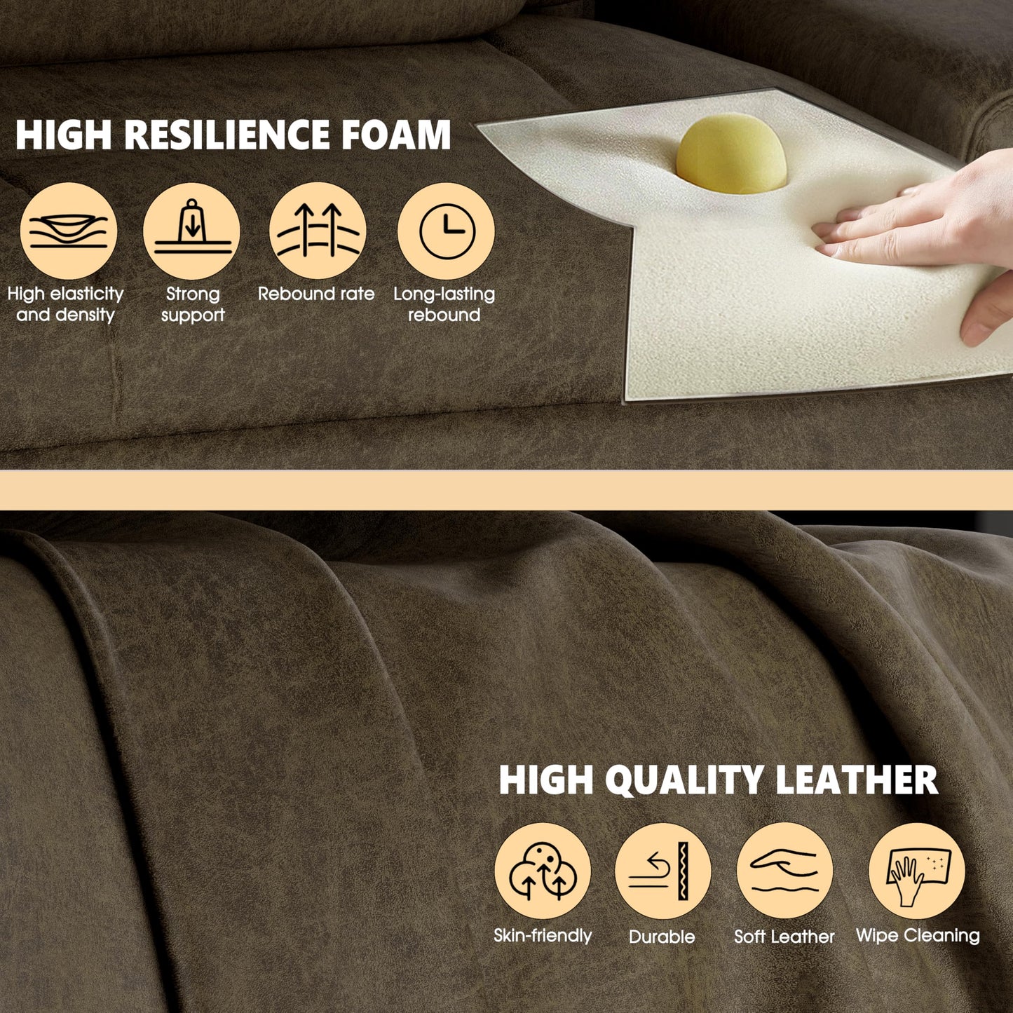 ELABEST C39 Cross Legged Office Chair with Footrest & Convertible Armrests - Pet-Friendly XL Home Desk Chair, Ergonomic Recliner with Lumbar Pillow, Criss Cross Design, Big and Tall Executive Chair