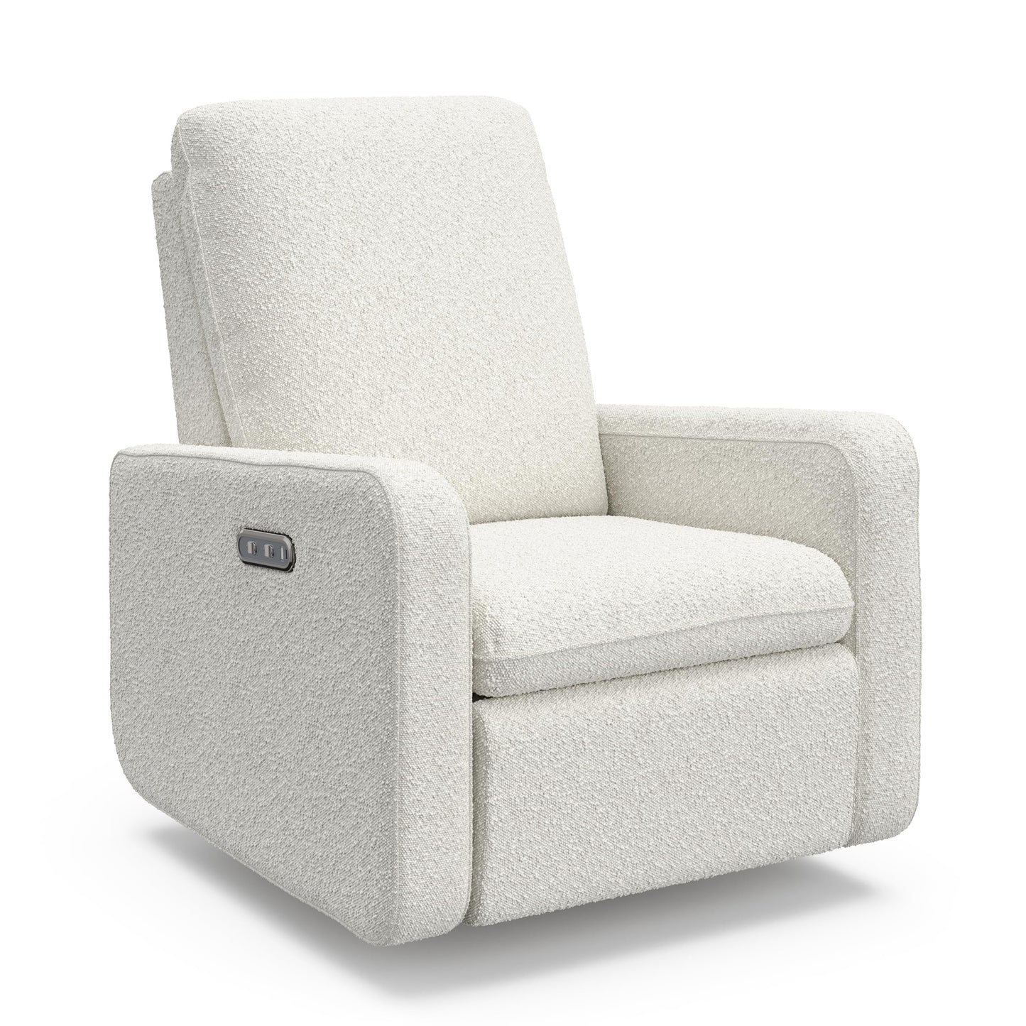 Graco Teddi Power Recliner Swivel Glider (Ivory Boucle) – Electronic Power Recline, USB-A & USB-C Charger, Premium Cushioning & Comfort