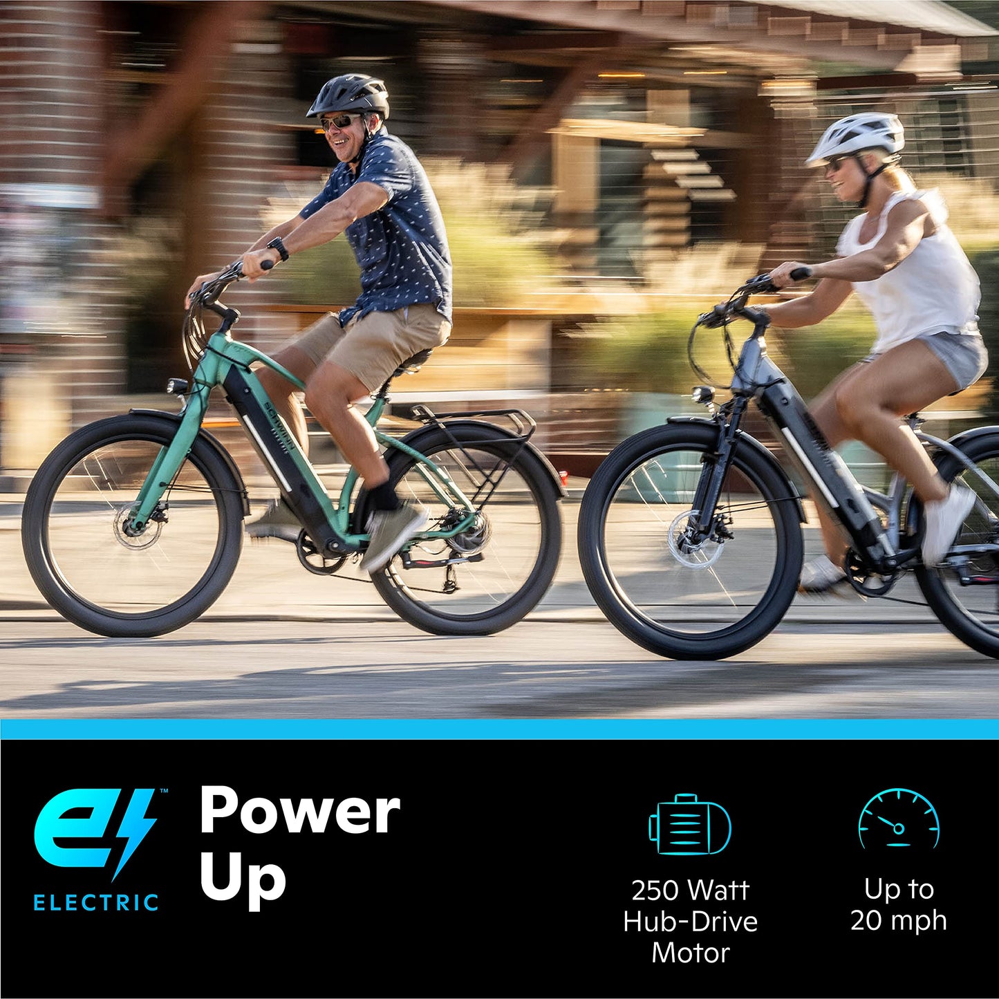 Schwinn Coston DX Hybrid Electric Bike for Adults, 20MPH eBike, Up to 45 miles on a Single Charge, 27.5-Inch Wheels, 7-Speed, Small/Medium Step-Over Frame, Matte Green