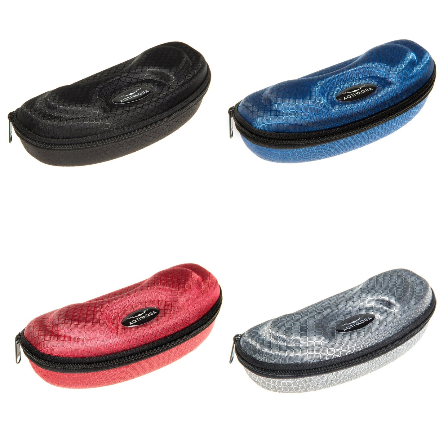 AqtivAqua Protective Case for Swim Goggles and Eyewear (BlueShock Color)