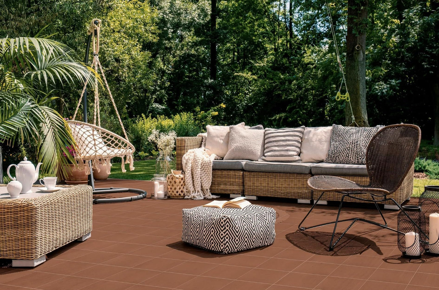 Alfagres 6x6 Colonial Red Smooth Quarry Tile – Durable Ceramic Floor Wall Tile Indoor and Outdoor Use,Matte Finish, Non-Slip Surface, Great For Restaurant Hotel Kitchen Spa, Premium Grade- 44 Tile Box