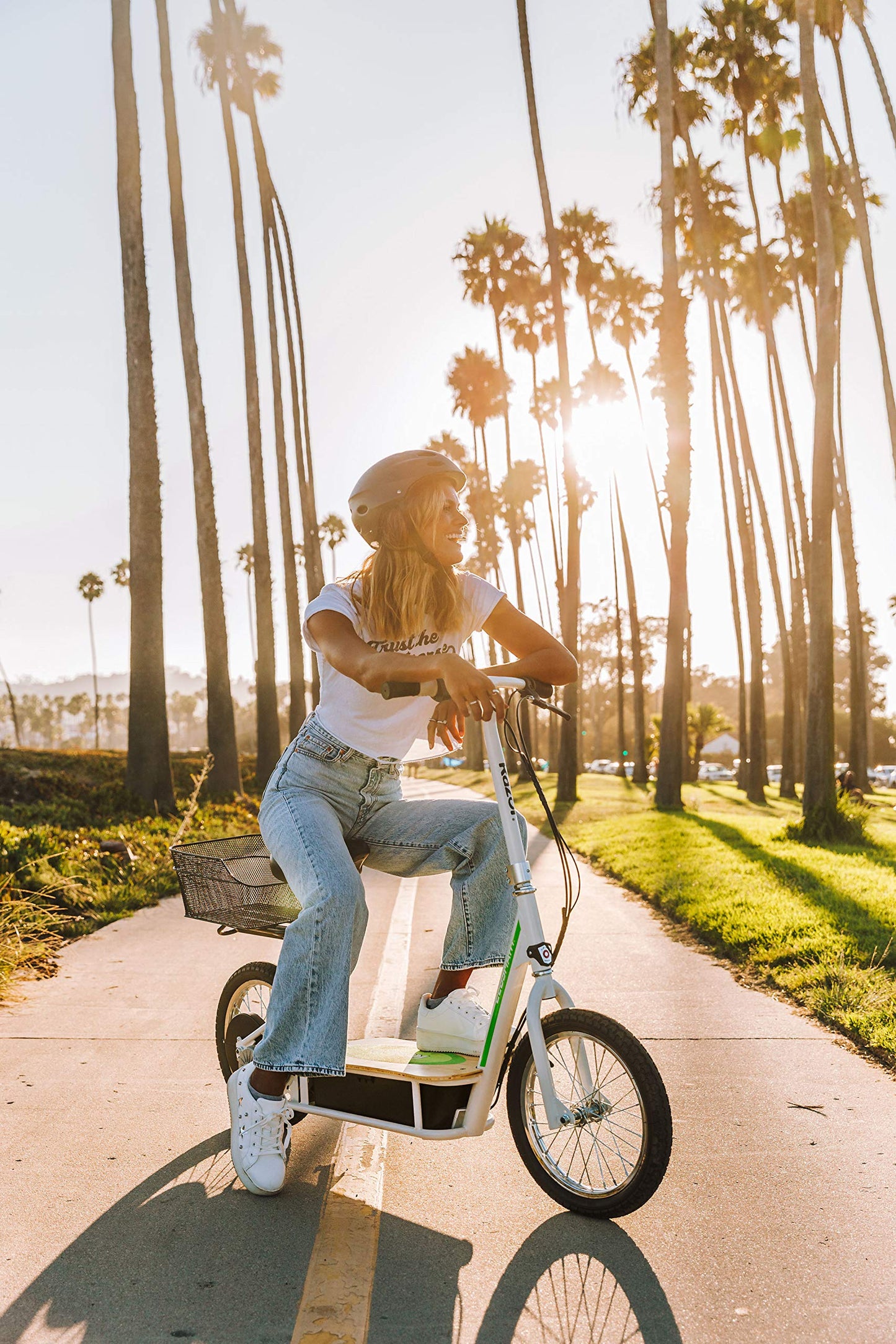 Razor EcoSmart Metro Electric Scooter Chain-Driven Motor - White - FFP