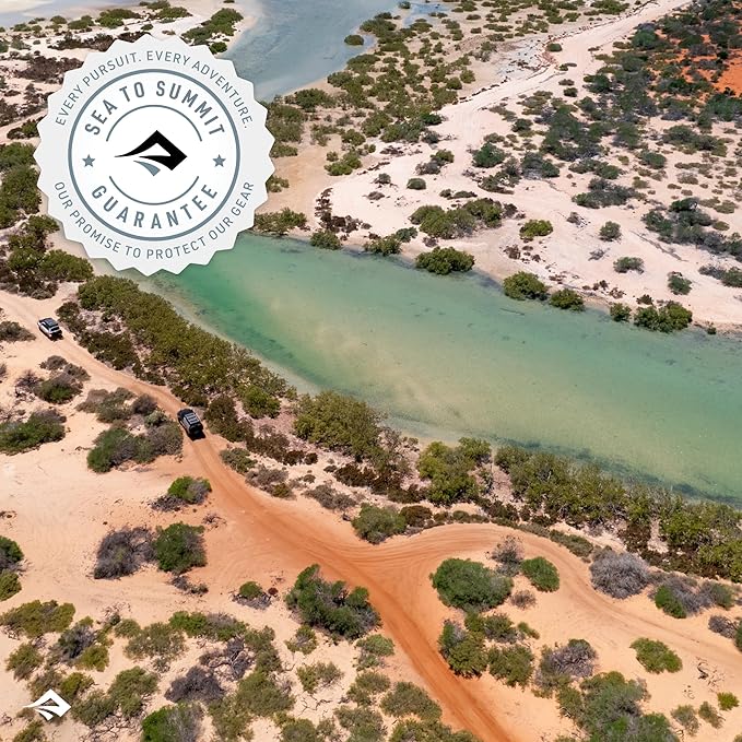 Sea to Summit eVac Dry Bag, Roll-Top Compression Sack, 20 Liter, Beluga Black