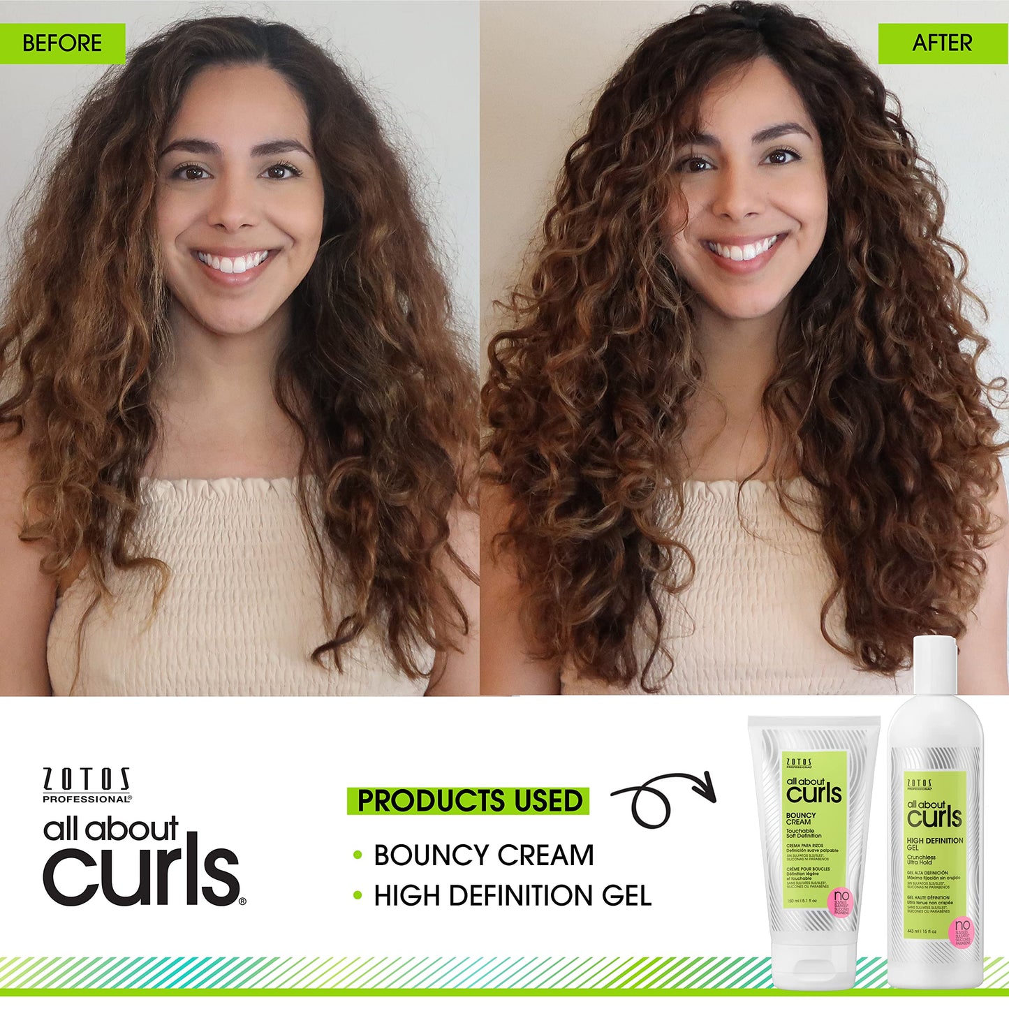ALL ABOUT CURLS High Definition Gel | For Curly Hair Styling | Travel Size | Alcohol-Free | Moisturize, Define & Enhance Texture | Reduce Frizz & Boost Shine | Crunchless Ultra Hold | 1.7 Fl Oz