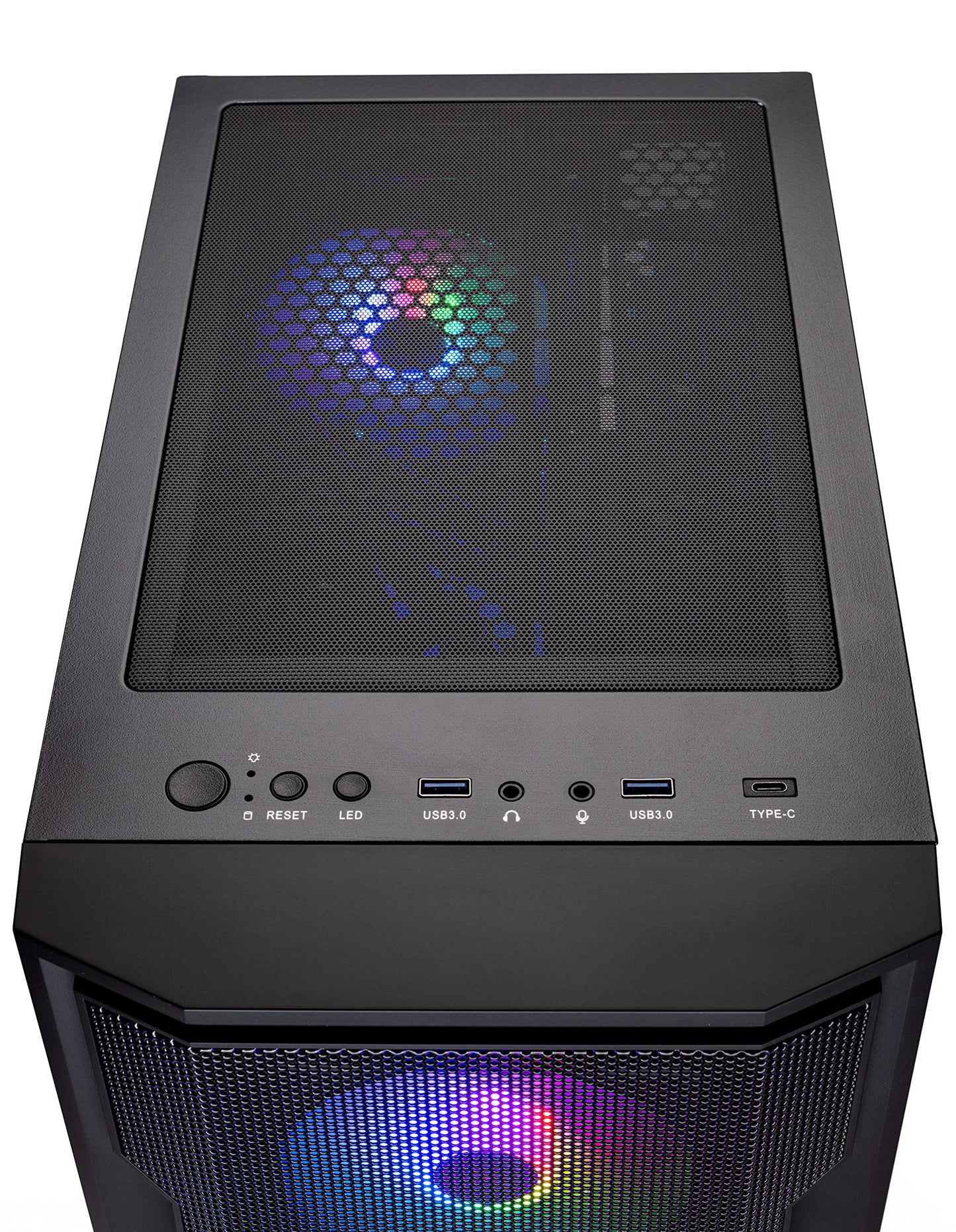 Skytech Gaming Shadow Gaming PC, Intel i7 12700F 2.1 GHz, RTX 4060, 1TB NVME, 16GB DDR4 RAM 3200, 600W Gold PSU Wi-Fi, Win 11 Home, RGB-Keyboard and RGB-Mouse Included,Black
