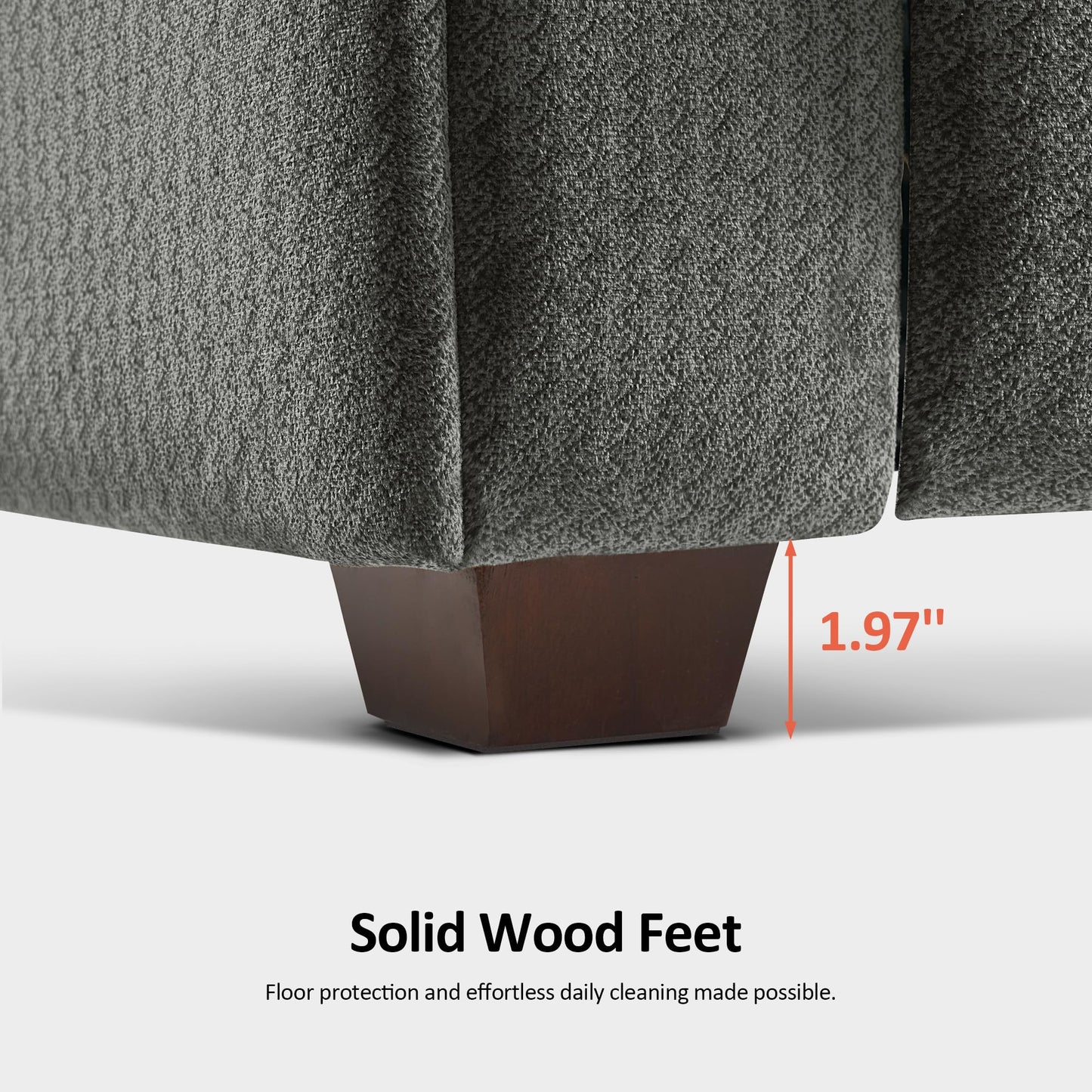 MCombo Power Zero Gravity Recliner Chair with Adjustable Headrest for Living Room, Fabric ZG334 (Neutral Grey)