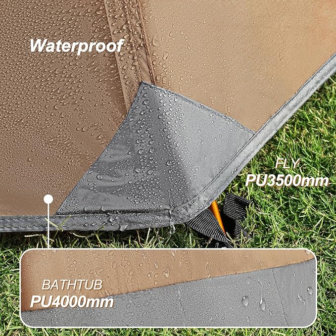 1 Person Tent for Camping Hiking Mountain Hunting Backpacking Tents 4 Season Resistance to Windproof Rainproof and Waterproof