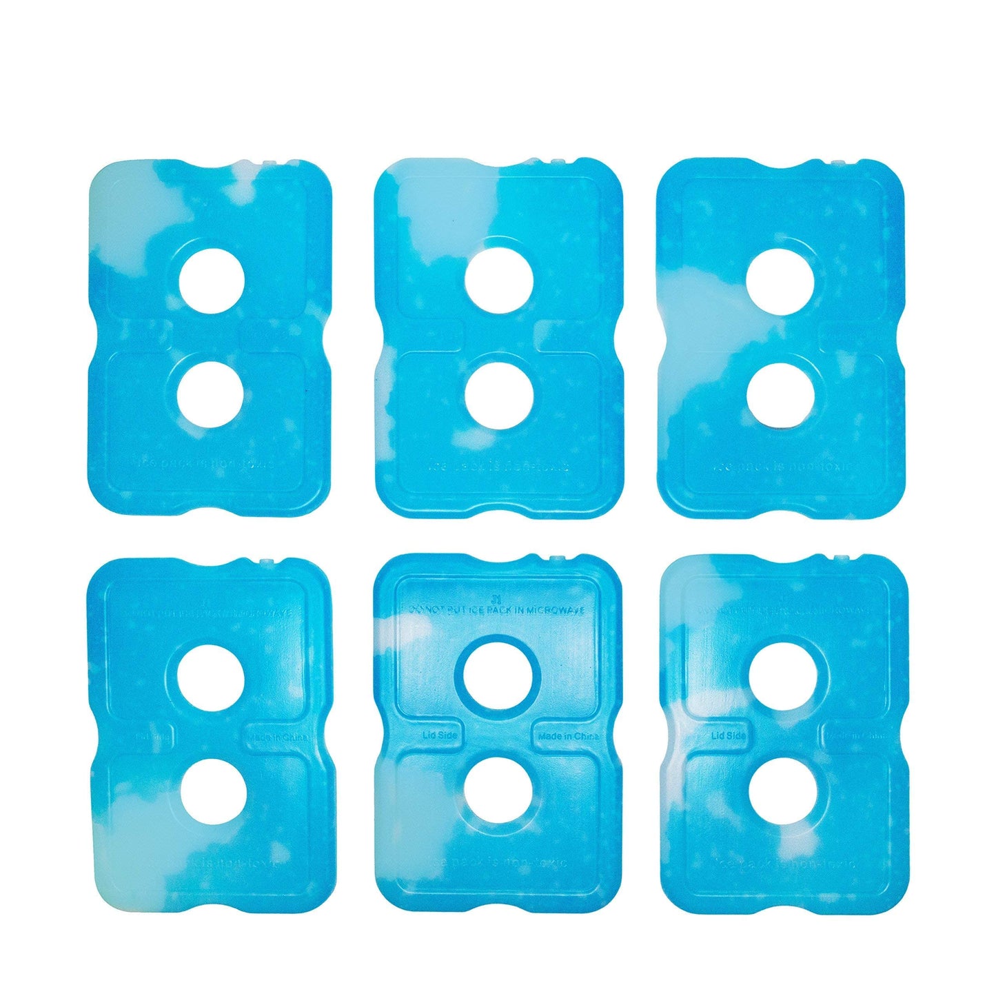 Healthy Packers Ice Packs for Lunch Bags - Original Cool Pack | Slim & Long-Lasting Reusable Ice Pack for Lunch Box, Lunch Bag and Cooler | Freezer Packs for Coolers (Set of 6)