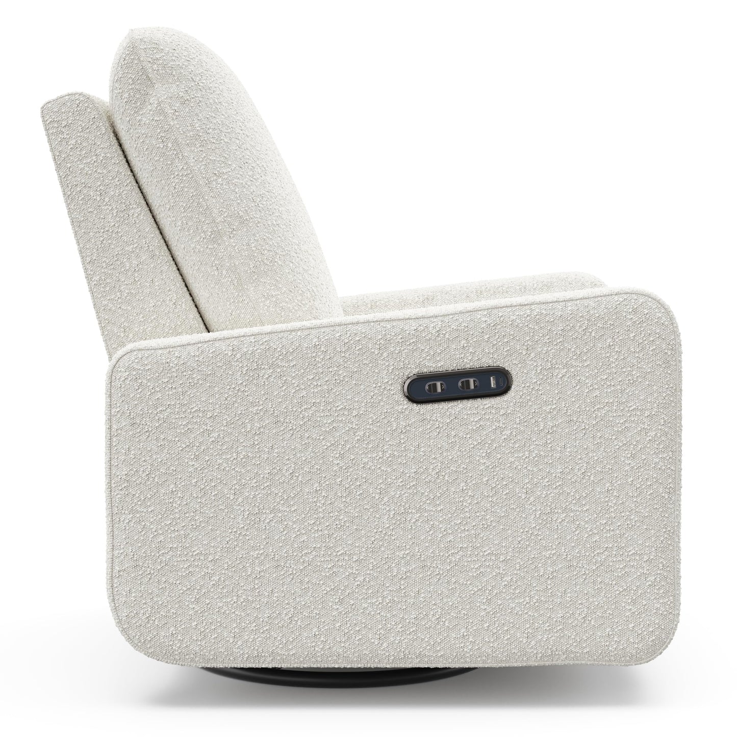 Graco Teddi Power Recliner Swivel Glider (Ivory Boucle) – Electronic Power Recline, USB-A & USB-C Charger, Premium Cushioning & Comfort