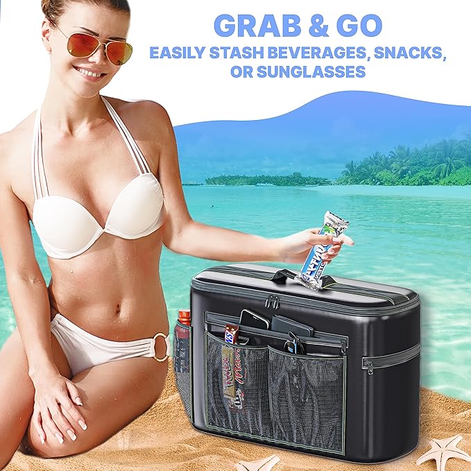 Skywin Kayak Cooler Behind Seat, Waterproof Cooler for Kayaking, Compatible with Lawn Chair Style Seats, Stores Drinks and Keeps Them Cool All Day