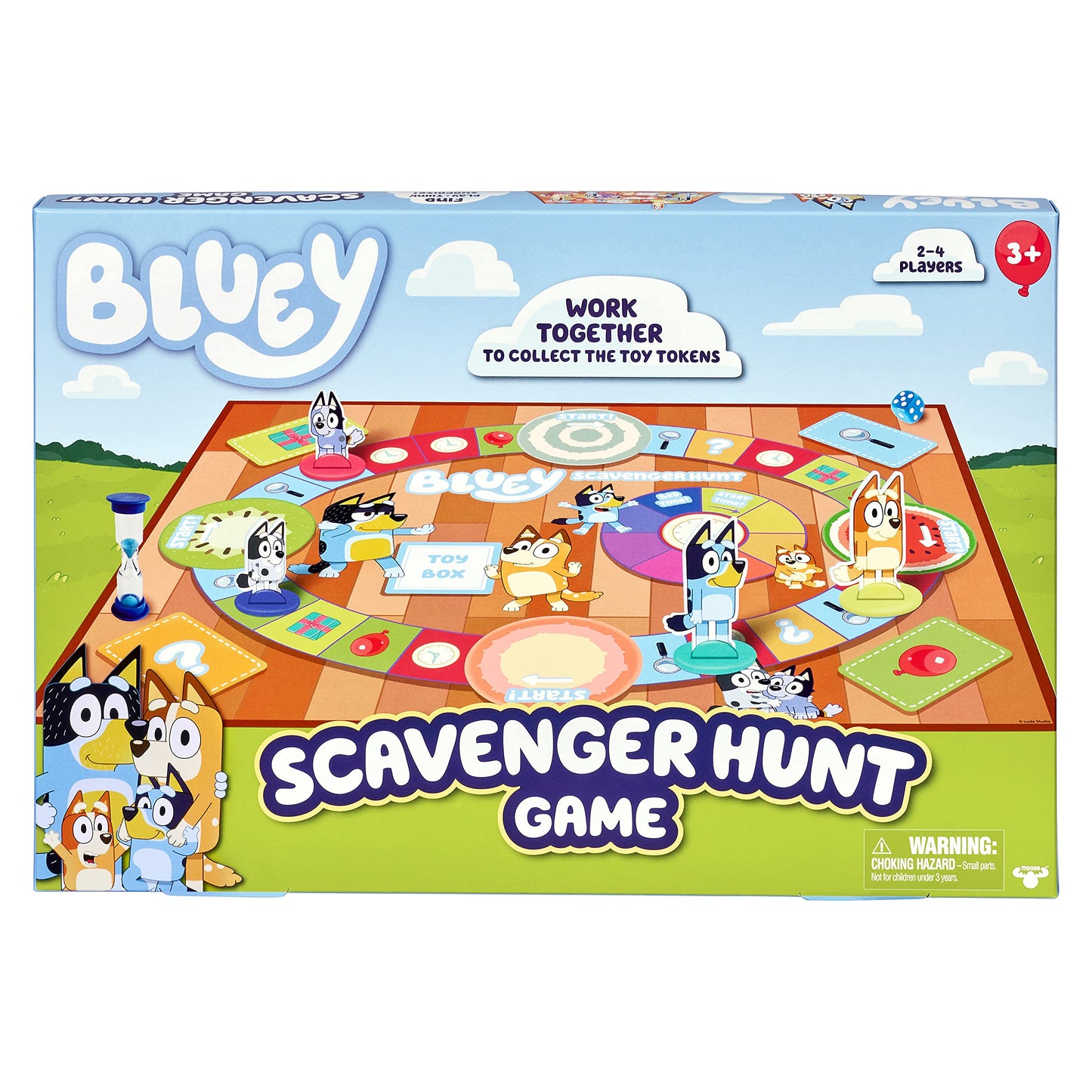 Bluey Scavenger Hunt Game. A Fun Board Game Full of Fun Activities to Perform, Things to Find and Questions About to Answer