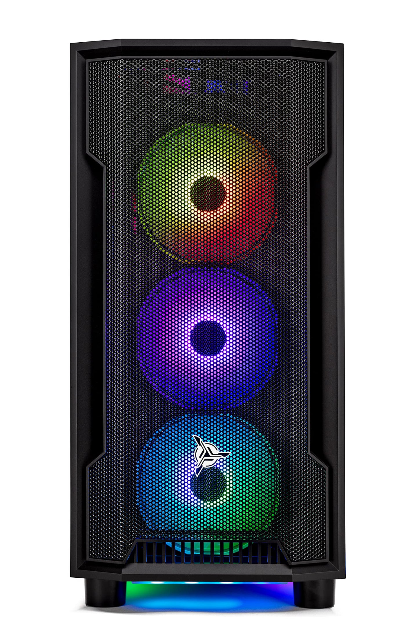 Skytech Gaming Shadow Gaming PC, Intel i7 12700F 2.1 GHz, RTX 4060, 1TB NVME, 16GB DDR4 RAM 3200, 600W Gold PSU Wi-Fi, Win 11 Home, RGB-Keyboard and RGB-Mouse Included,Black