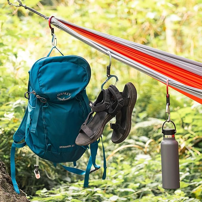 GEAR AID HEROCLIP 360° Swivel Carabiner Gear Clip and Hook (Medium) for Camping, Backpack, Suitcases and Garage Organization