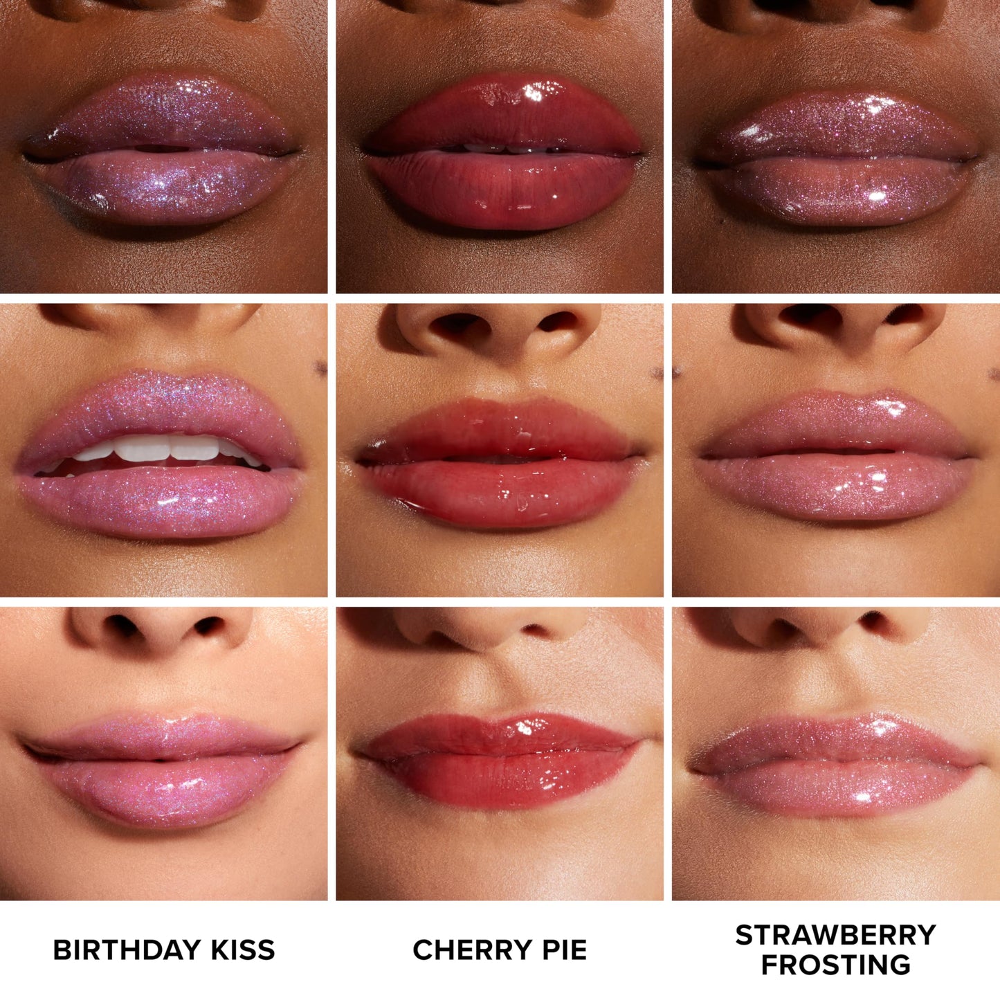 Too Faced Kissing Jelly Lip Oil Gloss | Sunflower & Jojoba Oils, 0.15 Fl Oz, Cherry Pie