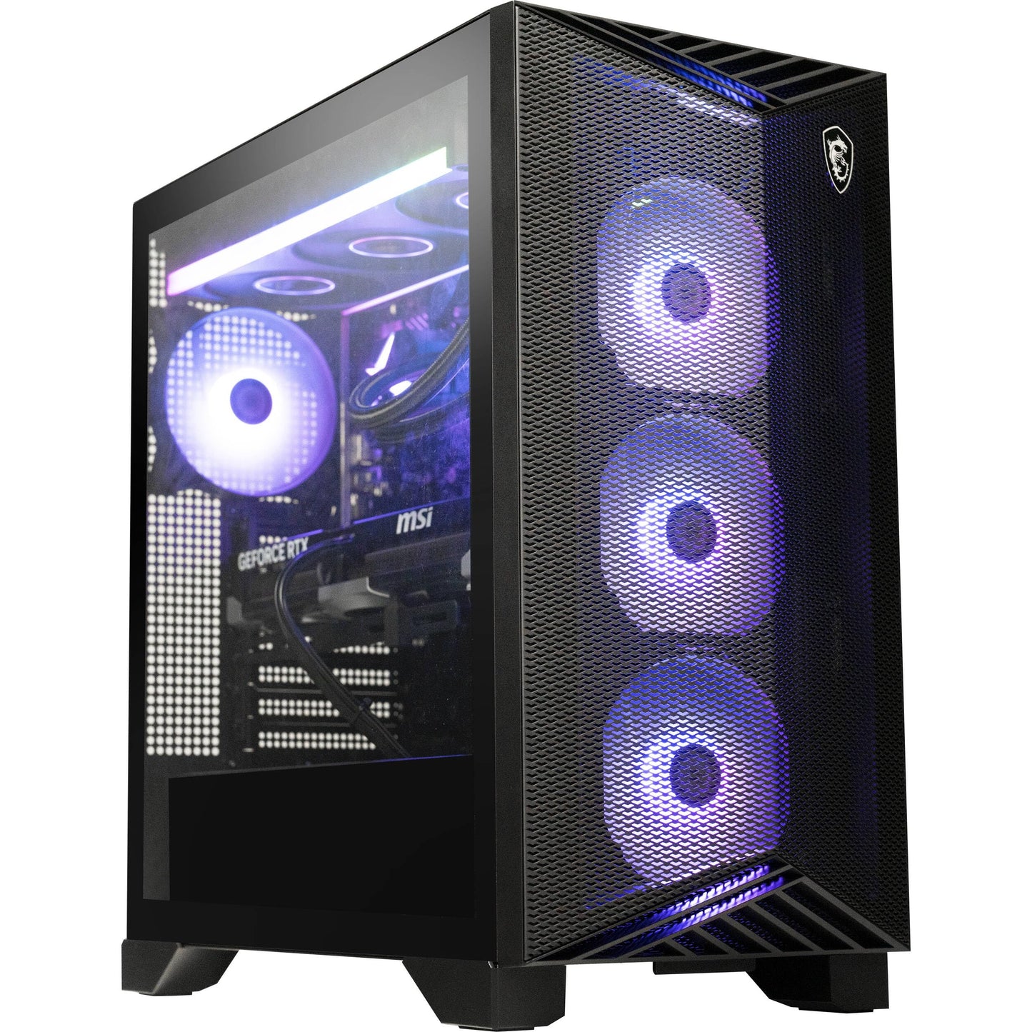 MSI Aegis ZS2 Gaming Desktop AMD 12-core Zen 5 Ryzen 9 9900X 64GB RAM 4TB SSD GeForce RTX 5080 DLSS 4 360mm Liquid Cooler 850W 80+ Gold PSU Support HDD Win11 w/ICP Hub