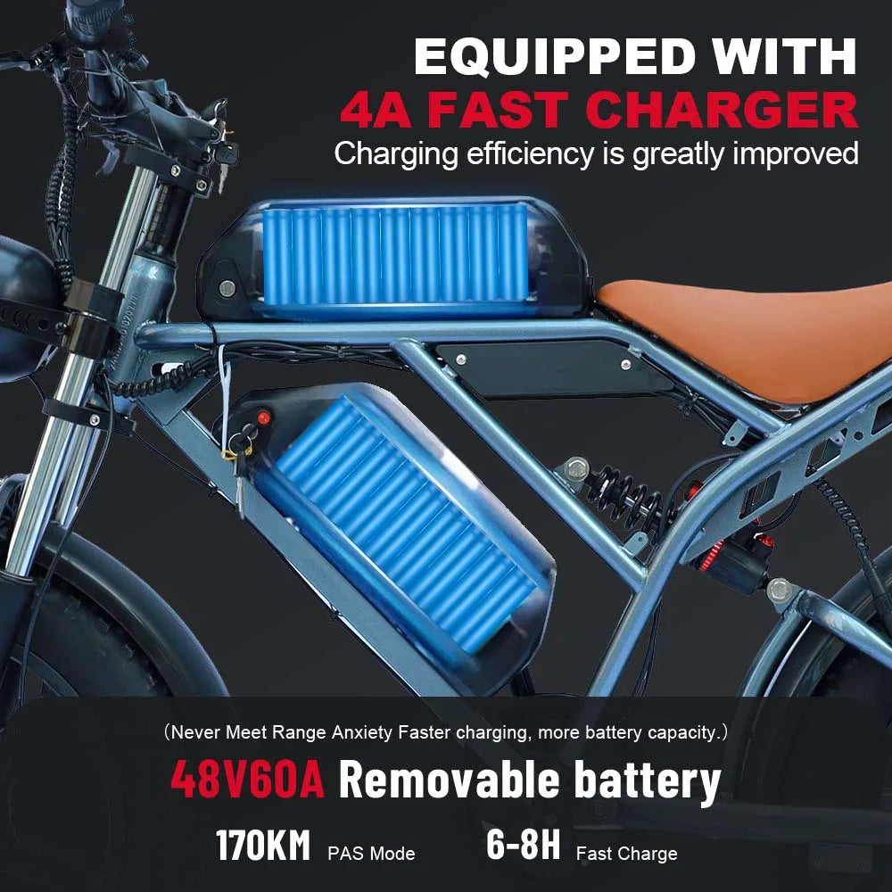 HX Q20PRO 2000W Fat Tire Electric Bike