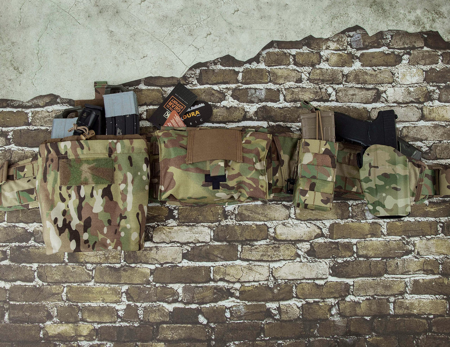 KRYDEX Molle Dump Pouch Roll-Up Drawstring Magazine Utility Pouch Folding Dump Bag (MC)