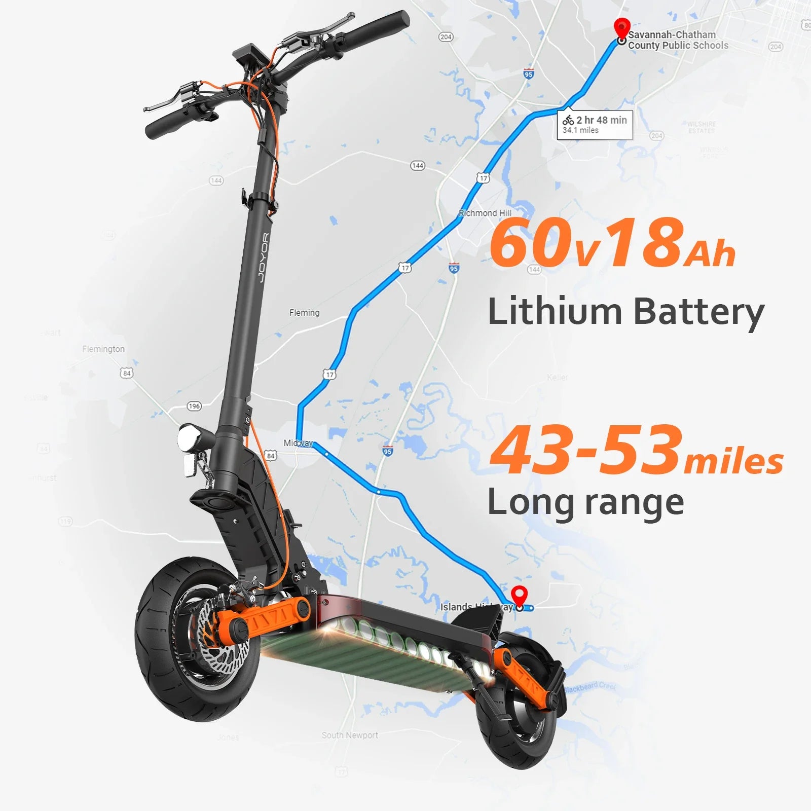 JOYOR S5/S10S Electric Scooter – 800W/1000W Motor