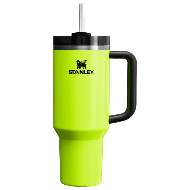 Stanley Cup 40oz with handle Stainless Steel Vacuum Insulated Tumbler Stanley Dupes Copo Termico Stanley ( Neon Yellow )