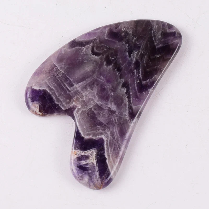 Amethyst Sawtooth Face Jade Roller