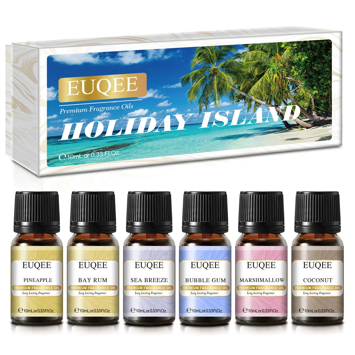 Unisex EUQEE 6pcs Fragrance Oil Gift Set