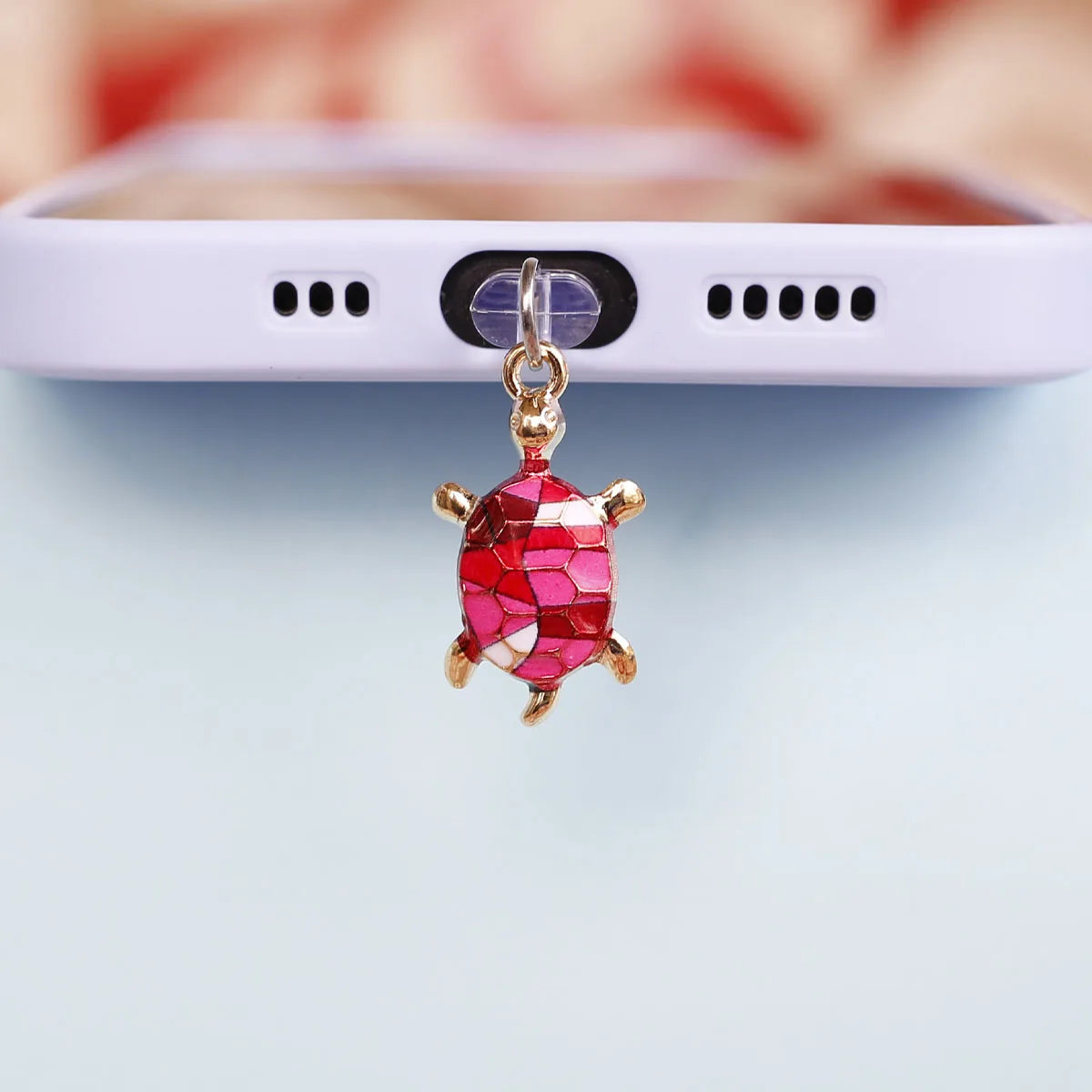 Turtle Phone Dust Plug Accessory