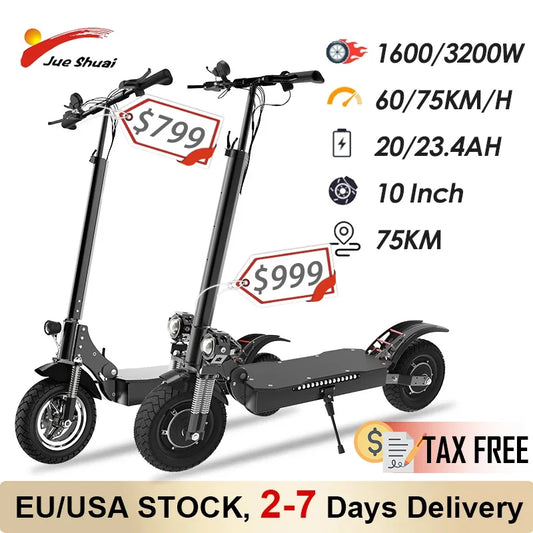 1600W/3200W High-Speed Folding Electric Scooter