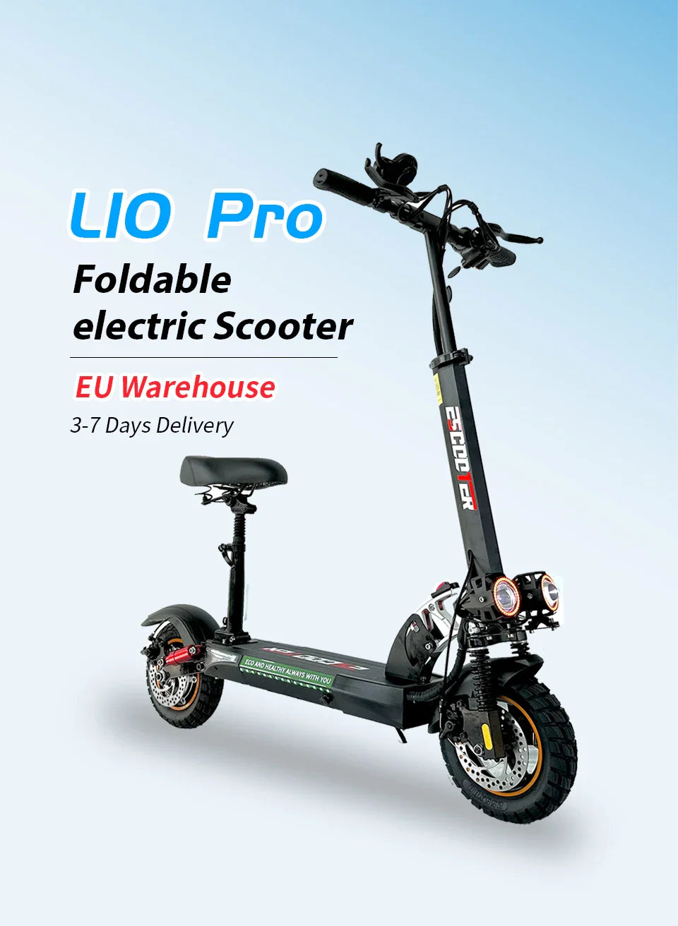800W Adult Electric Scooter Long Range