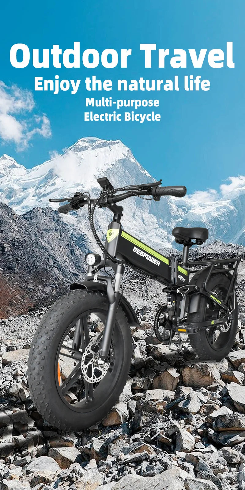 DEEPOWER 2000W Fat Tire Electric Bike
