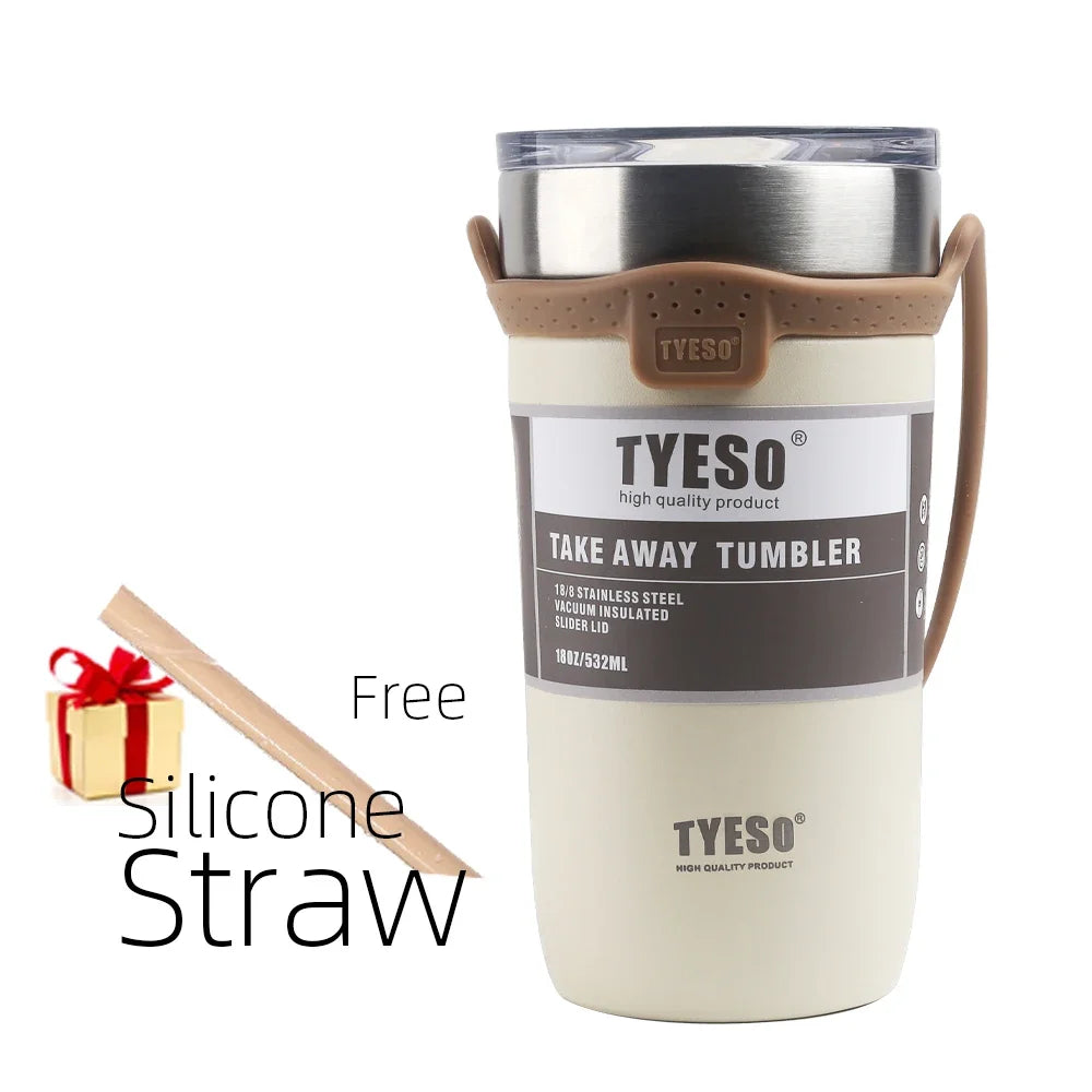 Tyeso Thermos Bottle with Straw Cup