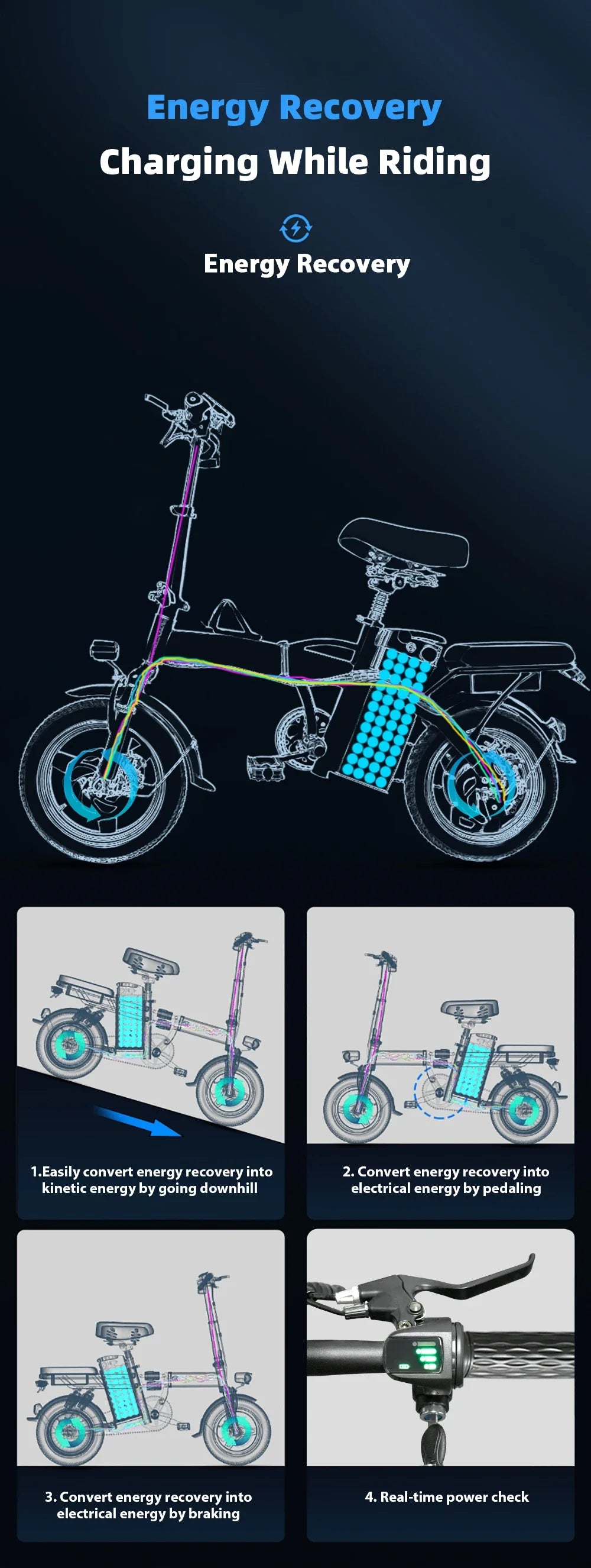 ZPW Folding Fat Tire Electric Bike