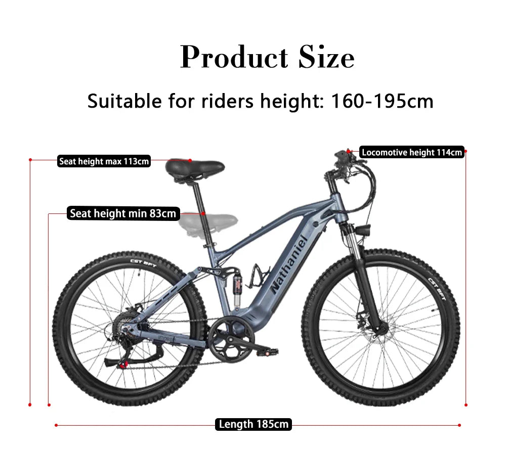 Nathaniel 48V Off-Road Electric Bike