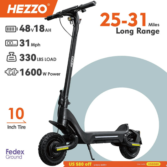 HEZZO 1600W Dual Motor Electric Scooter