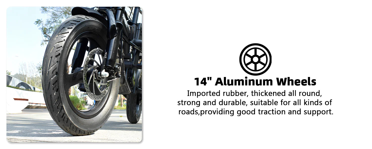 400W Fat Tire Folding Ebike – 48V 30AH