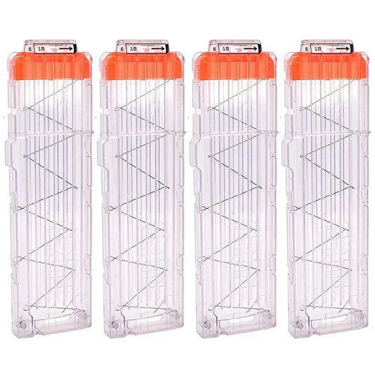 1/4PCS 18-Dart Reload Clips for Nerf