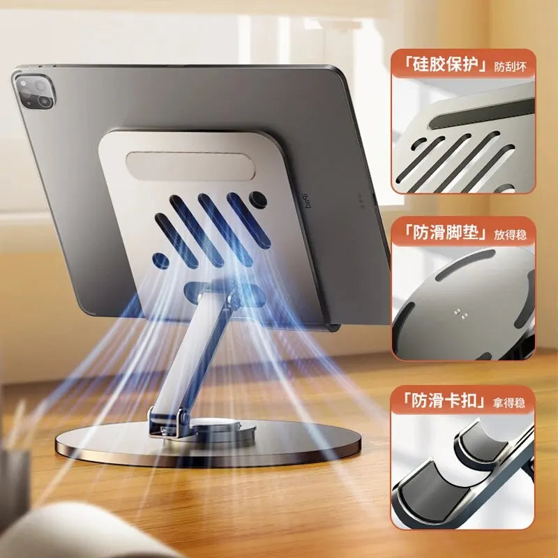 Aluminum Rotating Phone & Tablet Stand