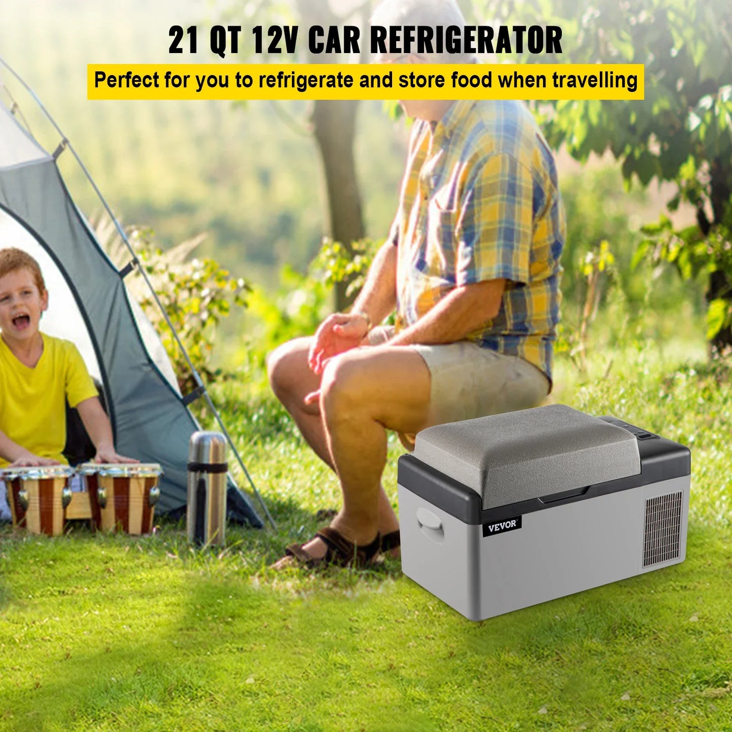 12 Volt VEVOR Car Mini Refrigerator 20L