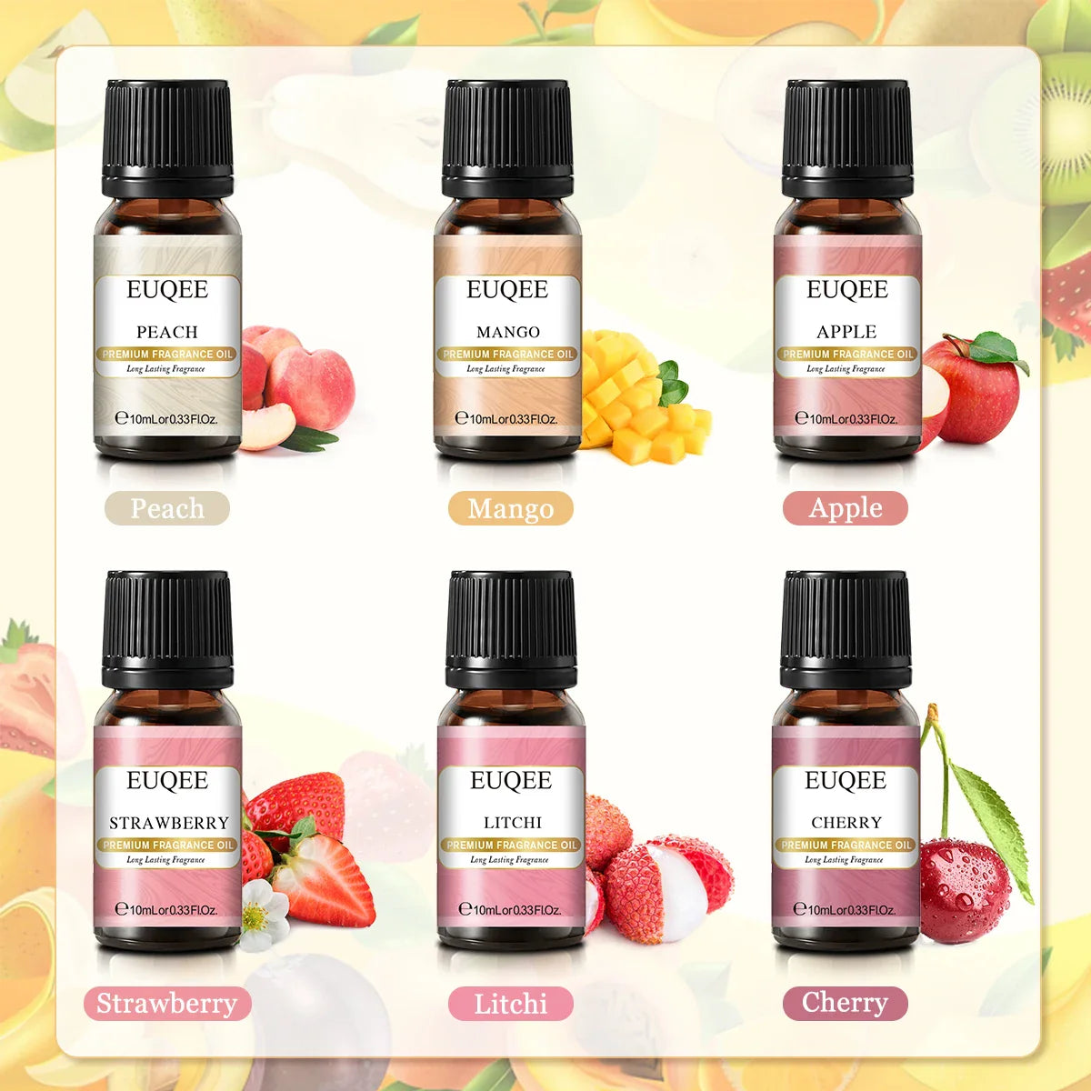 Unisex EUQEE 6pcs Fragrance Oil Gift Set