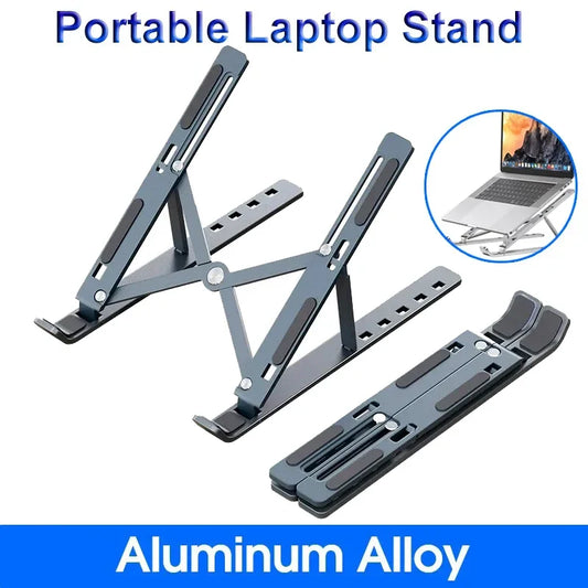 Aluminum Foldable Laptop Riser Stand