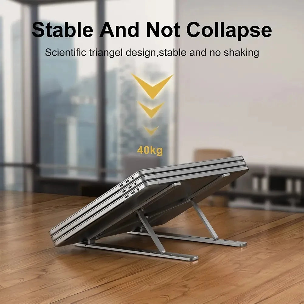 Aluminum Foldable Laptop Riser Stand