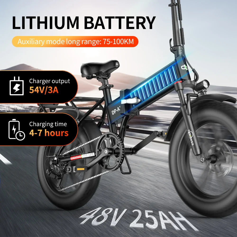 IDOTATA 1000W Folding Electric Bike