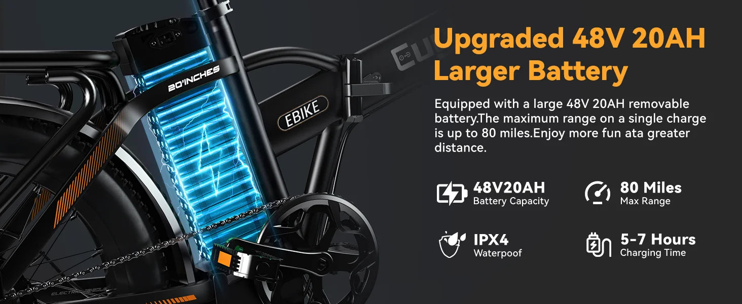 1000W Folding Electric Commuter Bike