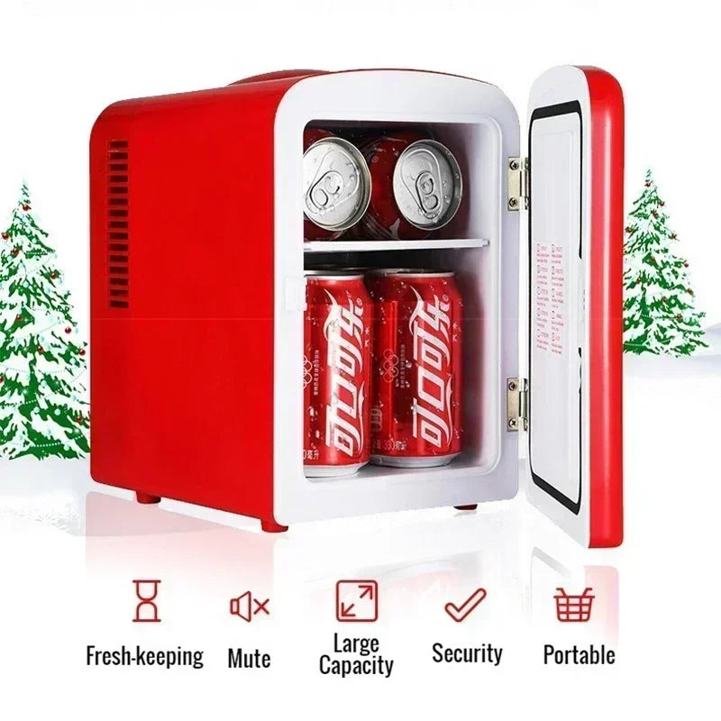 12V/220V Coca-Cola 4L Mini Refrigerator