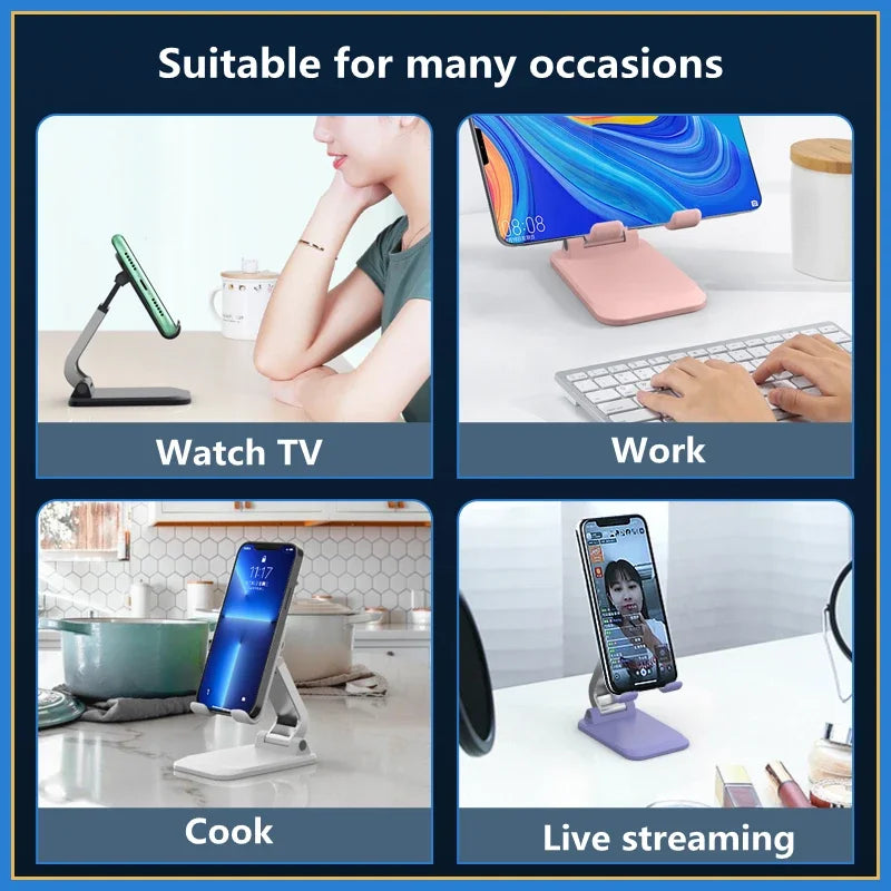 Foldable Metal Mobile Phone Desk Stand
