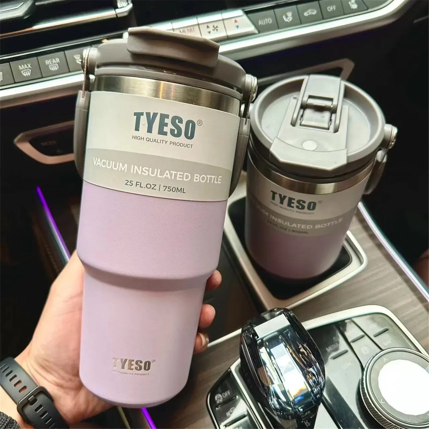 Tyeso Double-Layer Insulated Coffee Cup