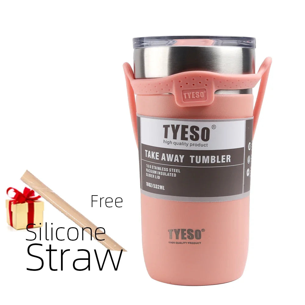 Tyeso Thermos Bottle with Straw Cup